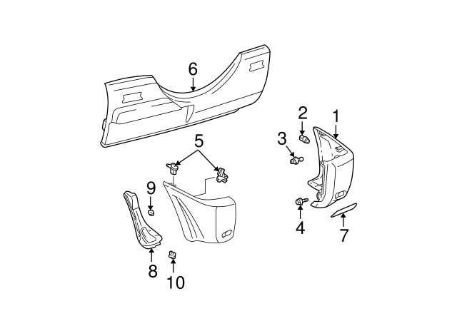 2001-2005 Toyota RAV4 Seal 52591-42020 | Toyota Parts Center