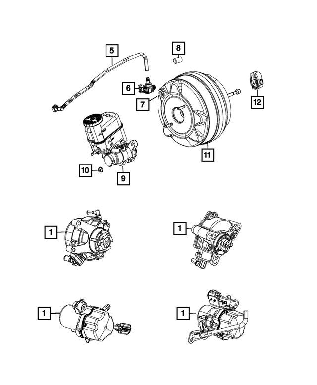 2019 Jeep Cherokee Vacuum Pump 68290532AD QuirkParts