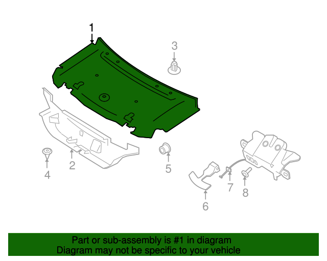 31256528 Trunk Lid Trim 20062013 Volvo C70 Volvo Swag