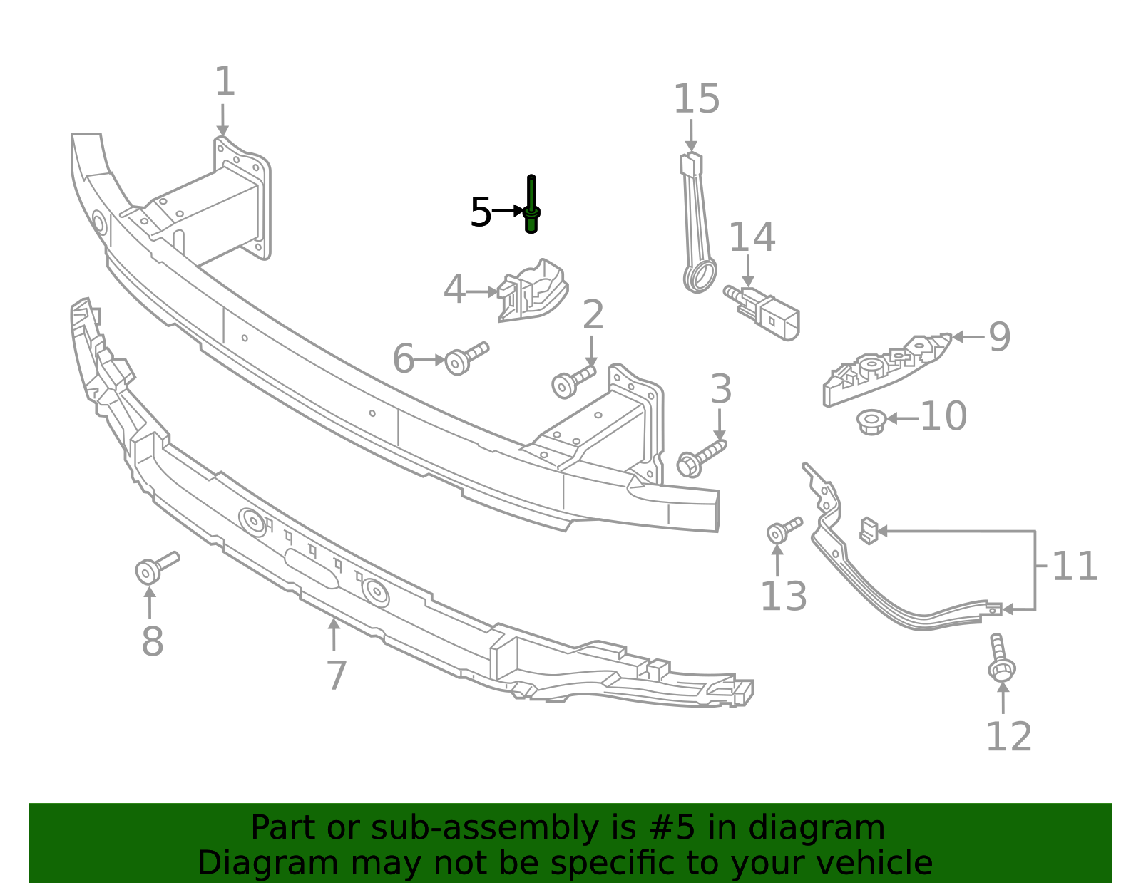 2005-2025 Audi Bumper Cover Support Rail Rivet N-910-939-01 | Genuine ...