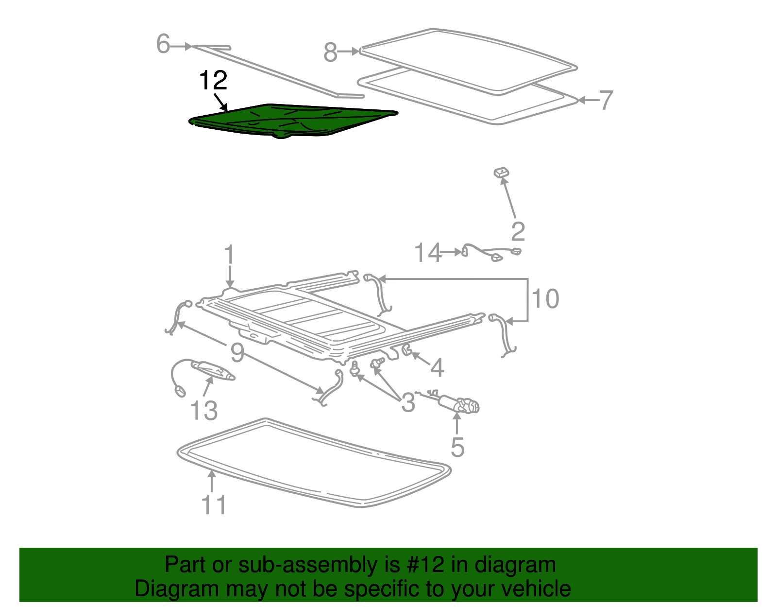 Sunshade - GM (12473036)