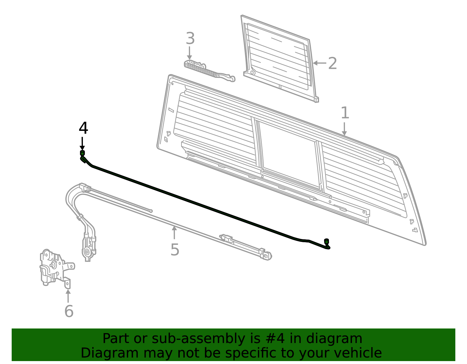 Rear Sliding Window Relay - GM (84424014)