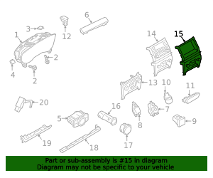 2019-2020 Ford Ranger Dash Control Unit KB3Z-18842-KA | TascaParts.com
