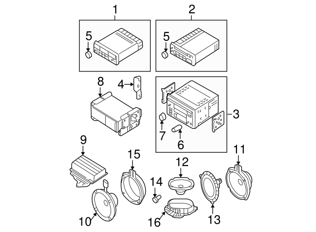 96361-2C001 - Quarter Panel Speaker - 2003-2008 Hyundai Tiburon | World ...