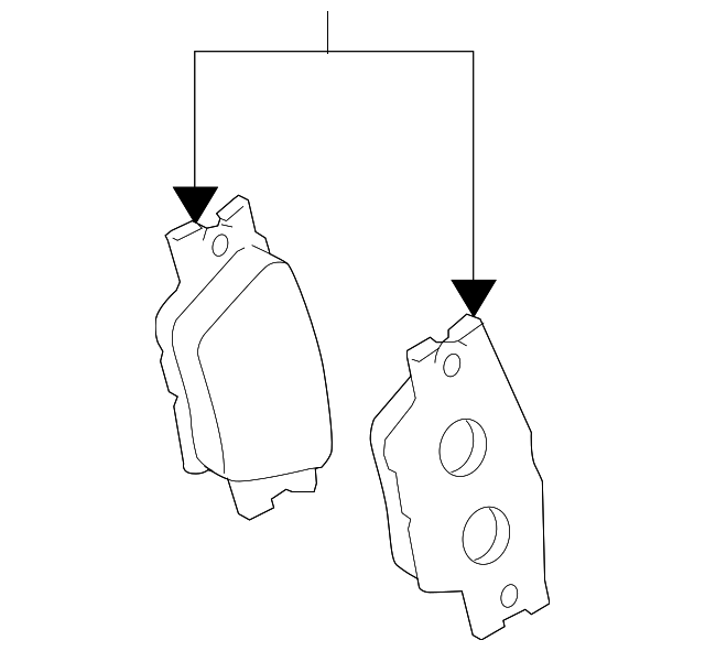 2006-2014 RAV4 Rear Brake Pads NEW genuine Toyota OEM 04466-42060