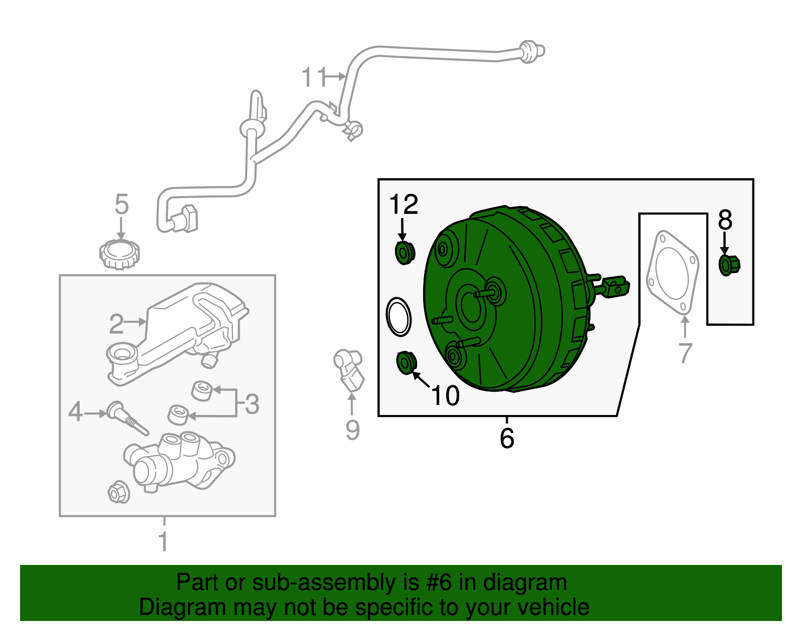 Brake Booster - Ford (HG9Z-2005-F)