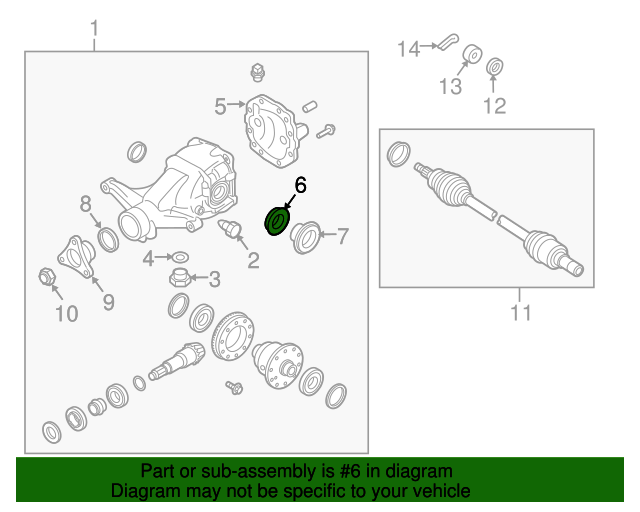 530683C021 Axle Seal 20142016 Hyundai World OEM Parts Hyundai