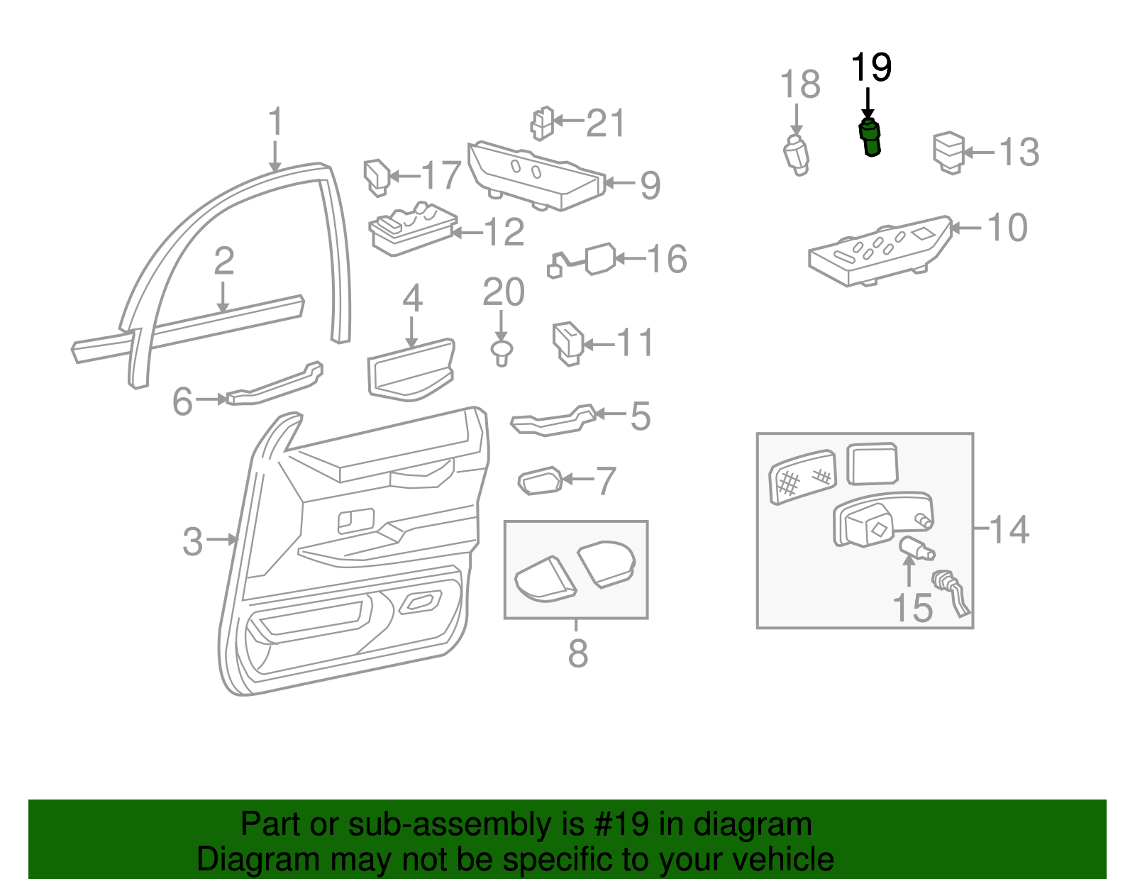 Trunk Lid Switch - Ford (XW7Z-54432A38-AA)