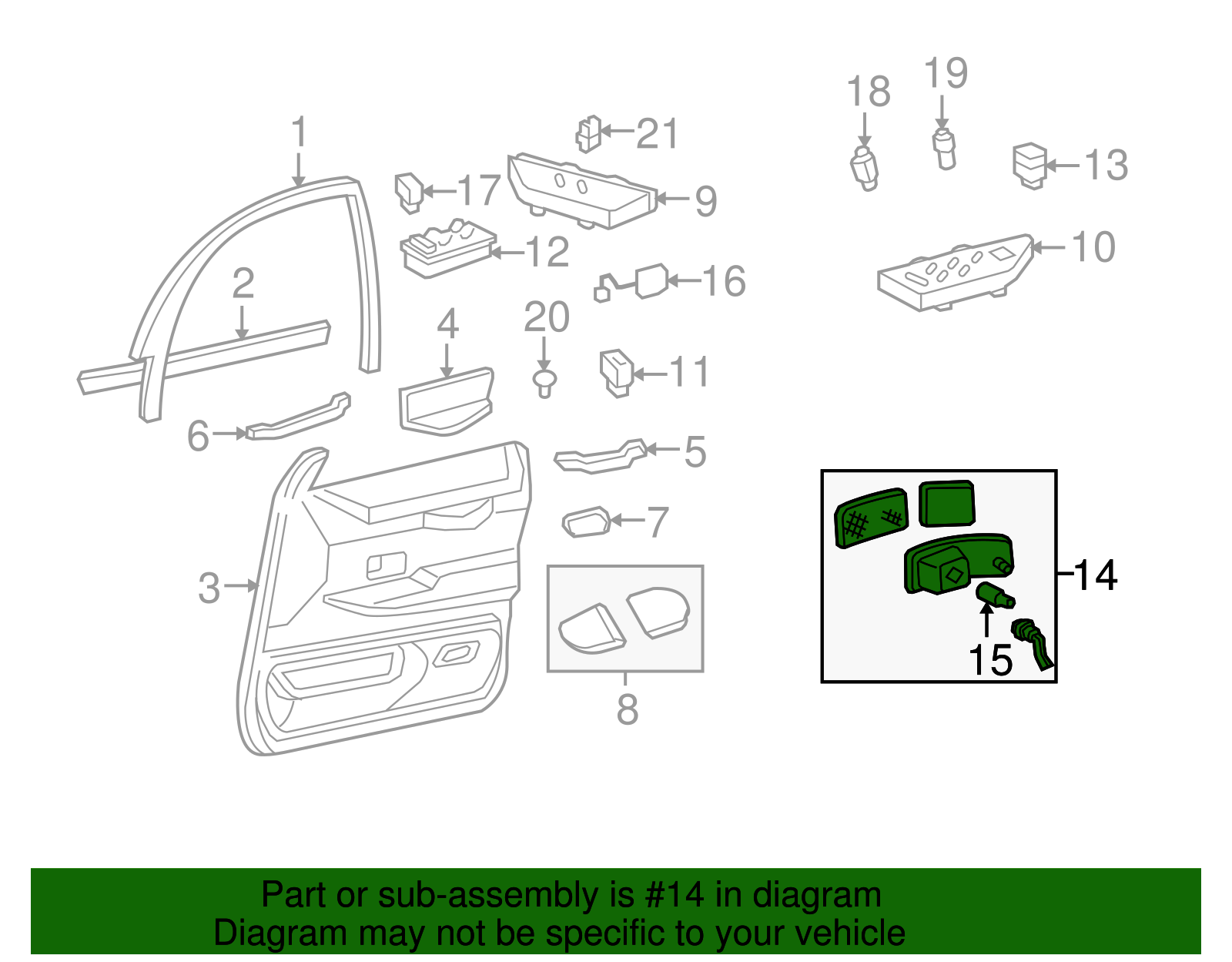 Courtesy Lamp - Ford (XW7Z-13776-AA)