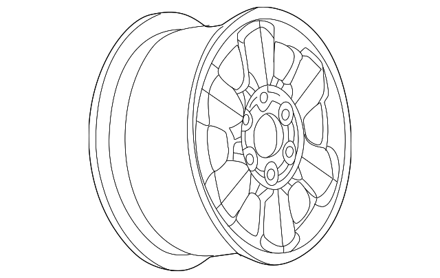 Wheel-17X7 Alum - GM (9593399)