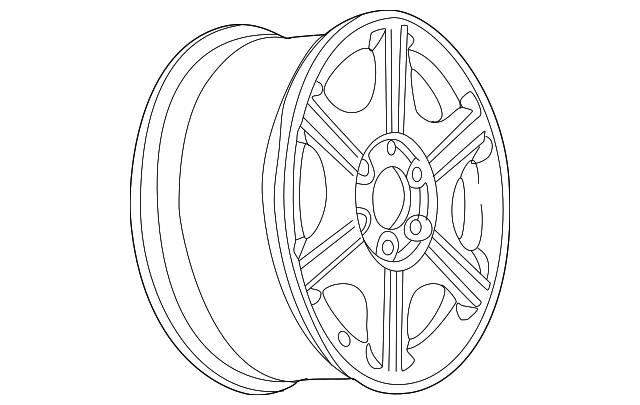 Wheel, Alloy - GM (9593400)