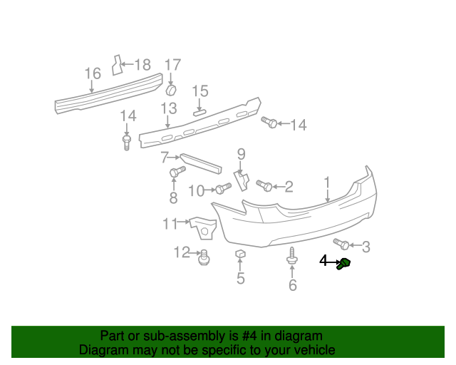 20072009 Toyota Camry Bumper Cover Hole Cover 5216306010D0 Toyota
