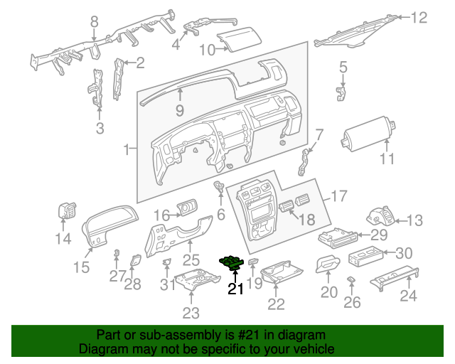 Dash Pull Out Cup Holder Replacement - Fits 1996-1999 Models, Part #55620‑35050, ABS Plastic - View #11