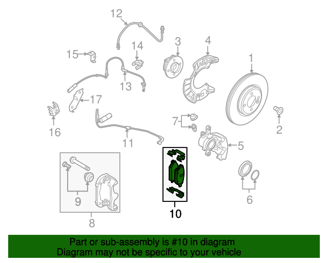 20022015 Mini Cooper Disc Brake Pad Set Front 34116778320 Mini Parts Direct