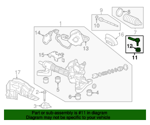 Honda 53158-HP5-003 – Terminale Dello Sterzo Sinistro Originale (Estremità Tirante Sinistra) - 3