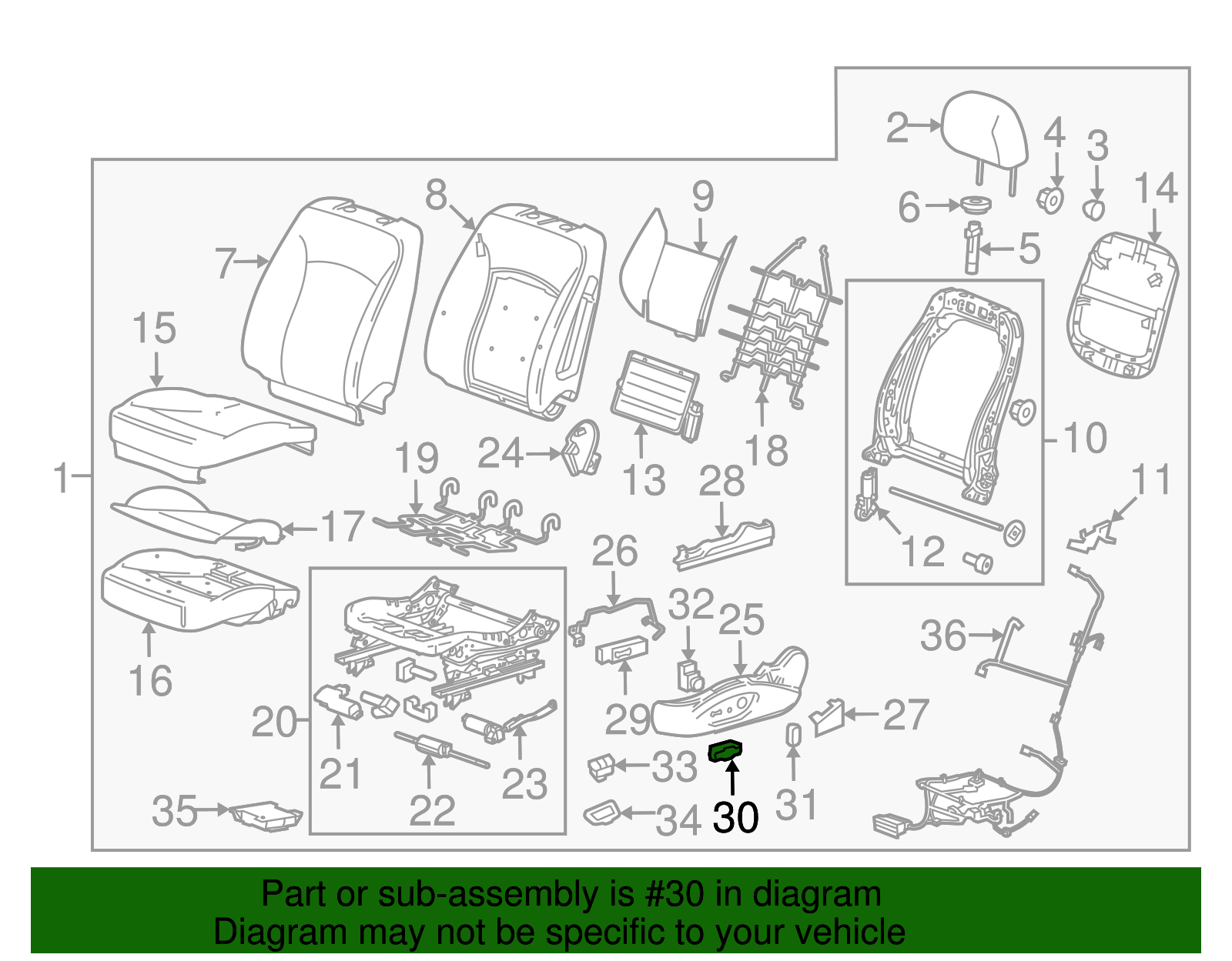 Cocoa Front Adjuster Knob - GM (95966883)