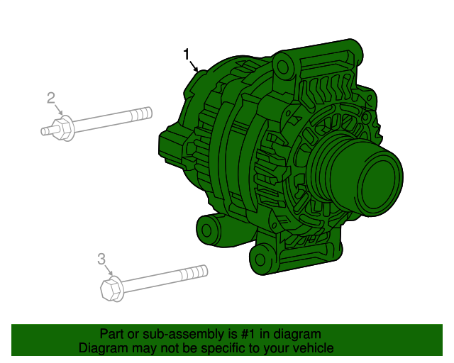 20162022 Chevrolet Spark Alternator 42527306 GM Parts Online