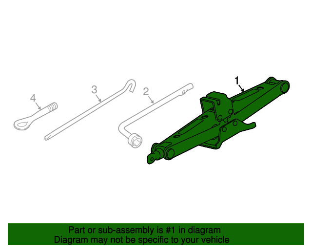 20152024 Nissan Murano Floor Jack 995505AA0A Nissan Parts Plus