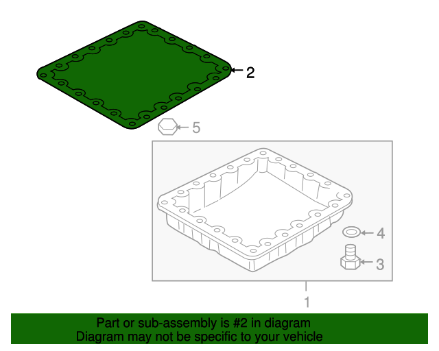 2009-2024 Nissan Pan Gasket 31397-1XJ0A | OEM Parts Online