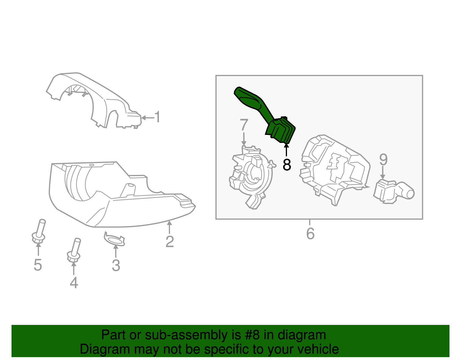 Signal Switch - Ford (HG9Z-13341-HB)