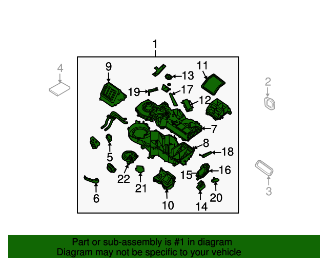 20082015 Nissan Armada Heater Assembly 27110ZZ56B