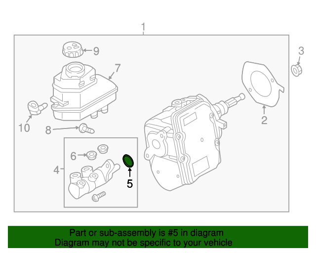 Master Cylinder Hardware Kit 12E-698-141