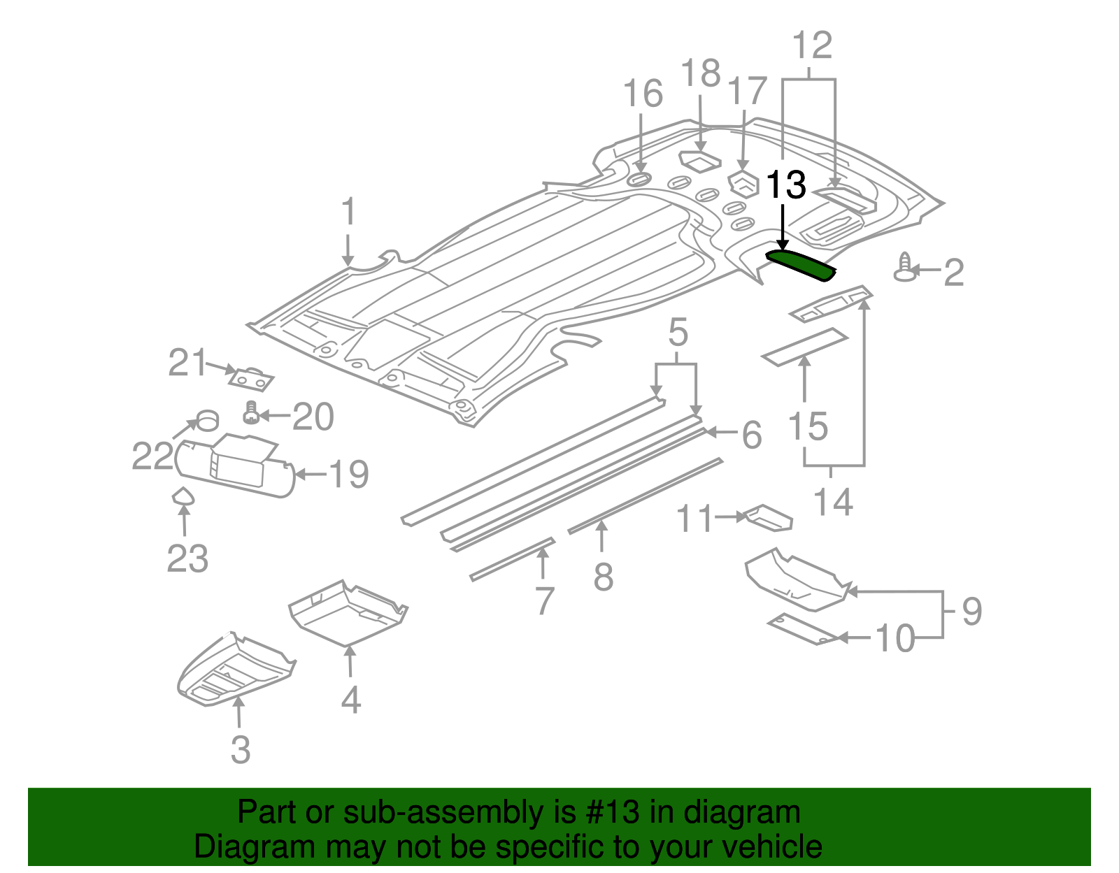 Cargo Lamp Lens - GM (12533138)