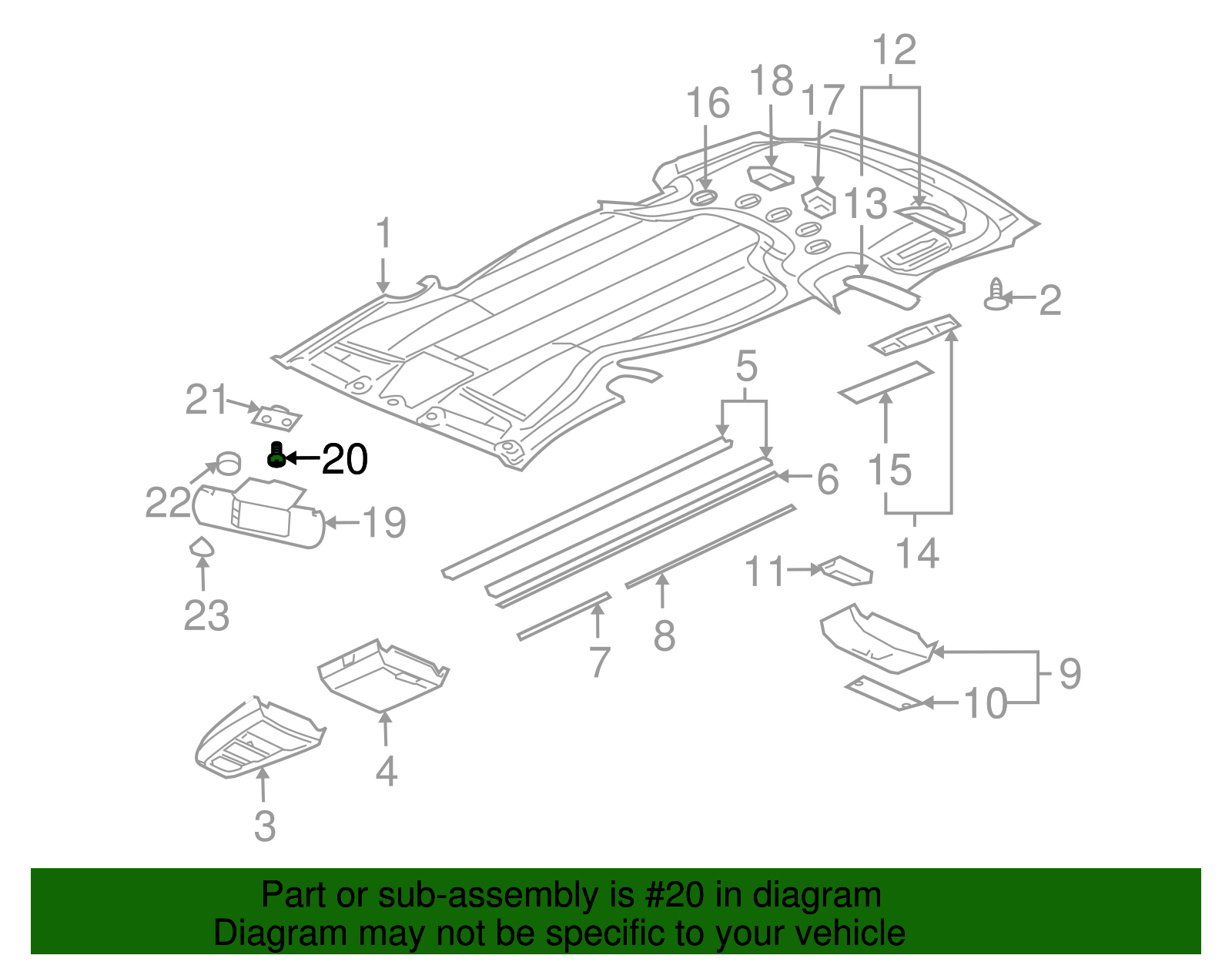 Sun-Visor Retainer - GM (10380423)