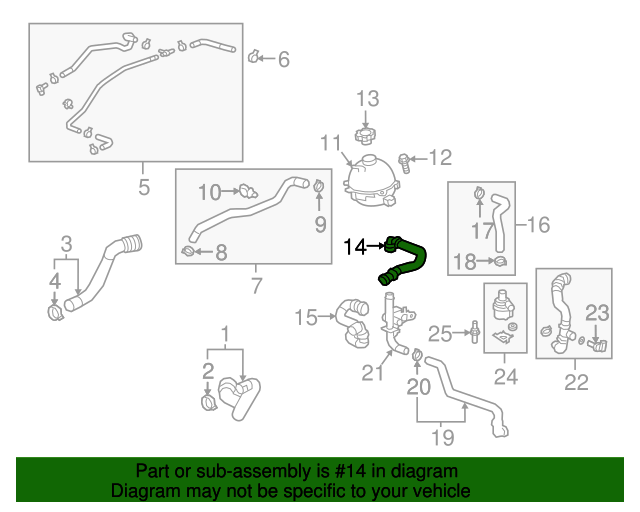 20182019 GM Heater Hose 23337252