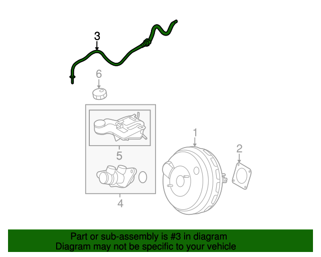 BBM243490D Vacuum Hose 20102013 Mazda 3 Mazda Swag