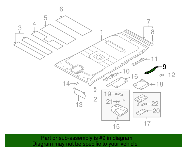 Genuine Hyundai 85390-26000-BU Roof Assist Handle Assembly