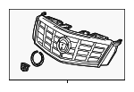 2016-2017 Cadillac XTS Front Upper Grille 23337017 | TascaParts.com