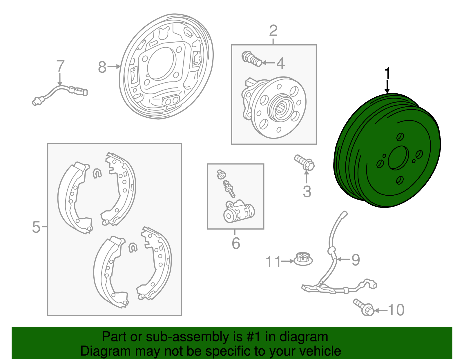 Brake Drum - Scion (42431-52090)