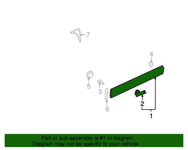 Lower Molding 7L6-839-787-G-9B9