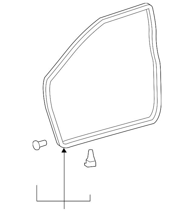 20072011 Toyota Camry Surround WeatherStrip 6786106040 OEM Parts Online