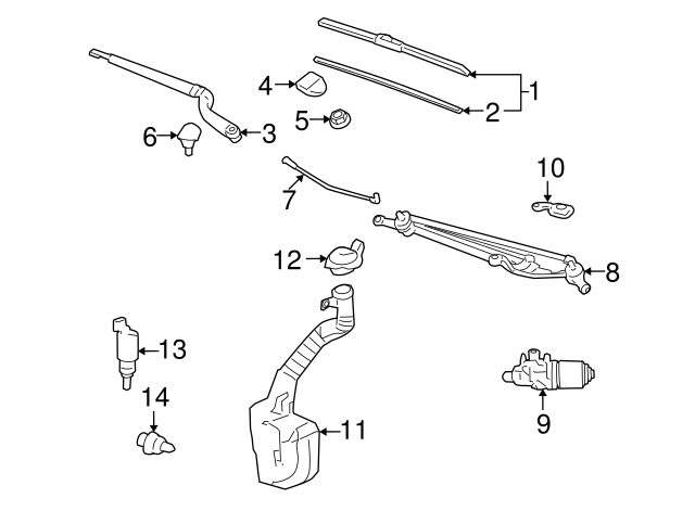 2011-2016 Chevrolet Wiper Insert - Driver's Side (LH) 19256711 ...