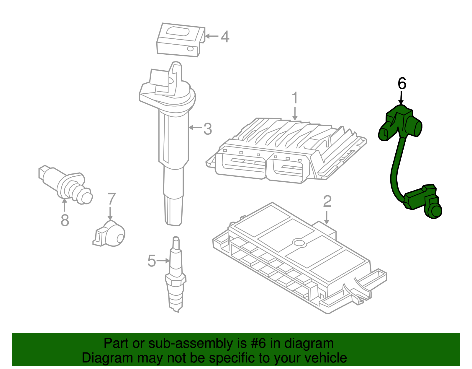 CRK162 Crankshaft Position Sensor OE# 13627525015,7525015,SEB1973, 5S11457,SU12910,PC768,V20720074,907754 For BMW 1 Series M/530i/530xi/535i/535i - View #10