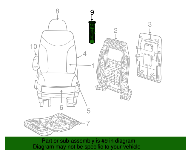 Headrest Guide 7B0-881-920-H-HL5