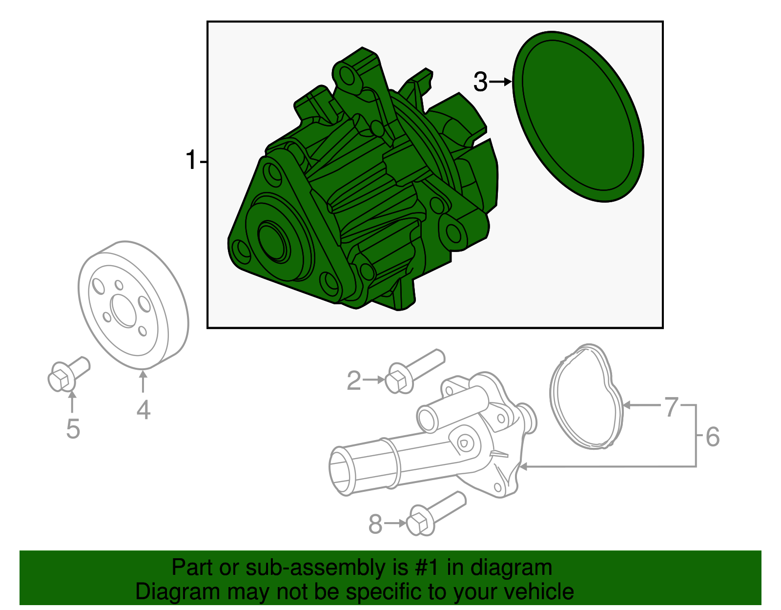 2012-2018 Ford Motorcraft™ Engine Water Pump PW-579 | GetOEMParts.com