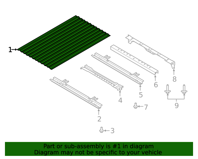 20192020 Ford Ranger Floor Pan KB3Z9911215B
