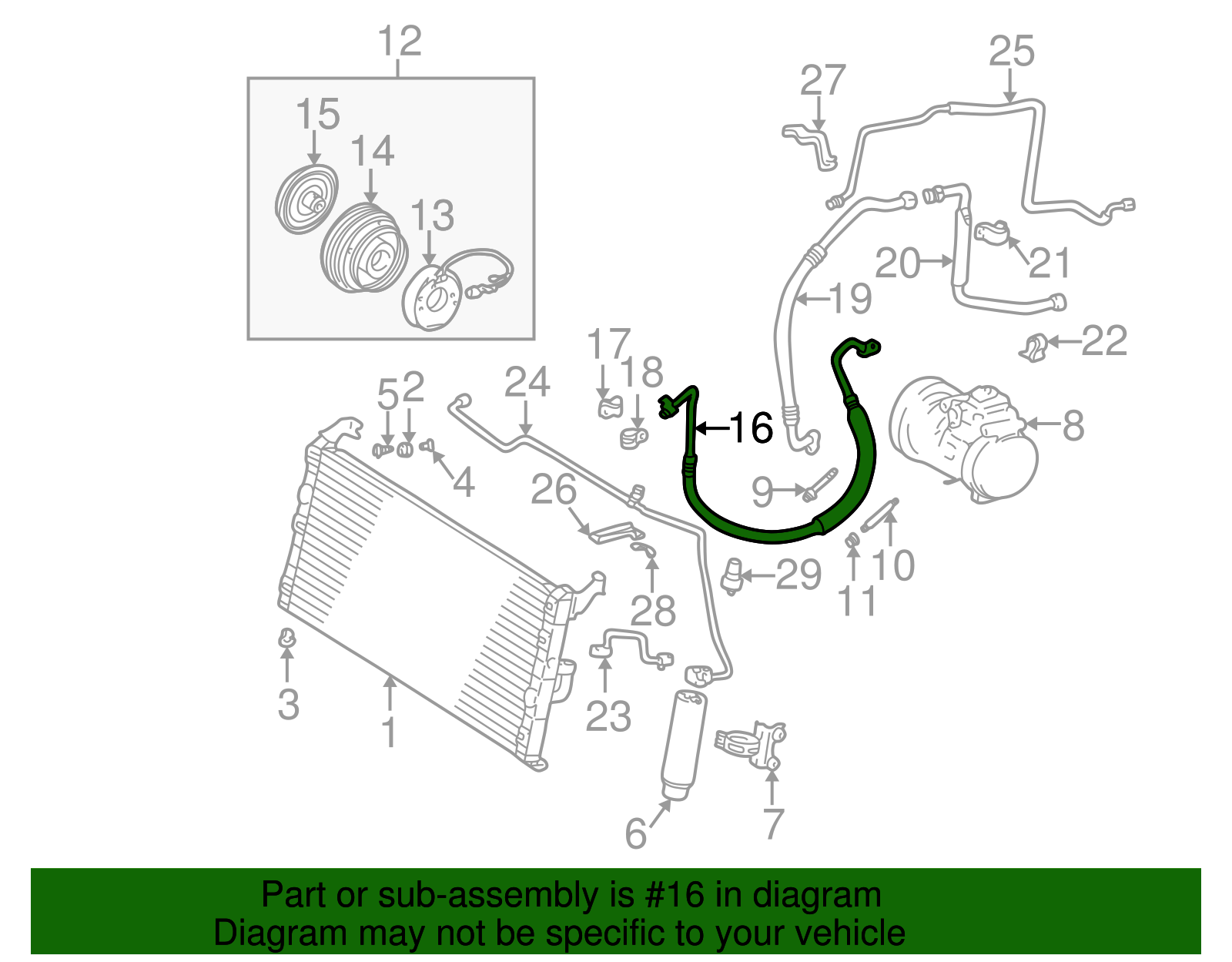 Discharge Hose - Toyota (88711-42010)