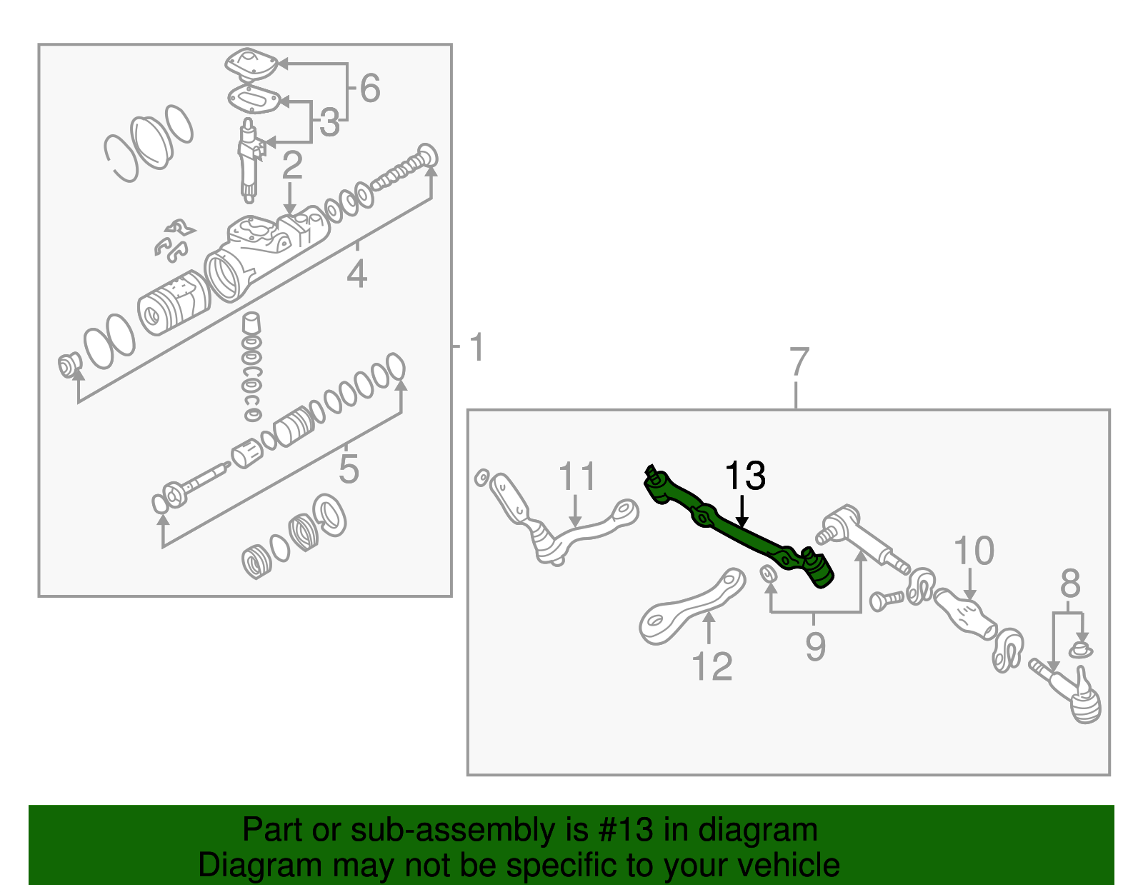 Steering Linkage Relay Rod Kit - GM (12386615)