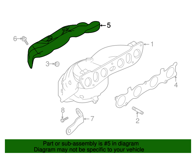 20172019 Nissan Rogue Heat Shield 165904BA0A OEM Parts Online