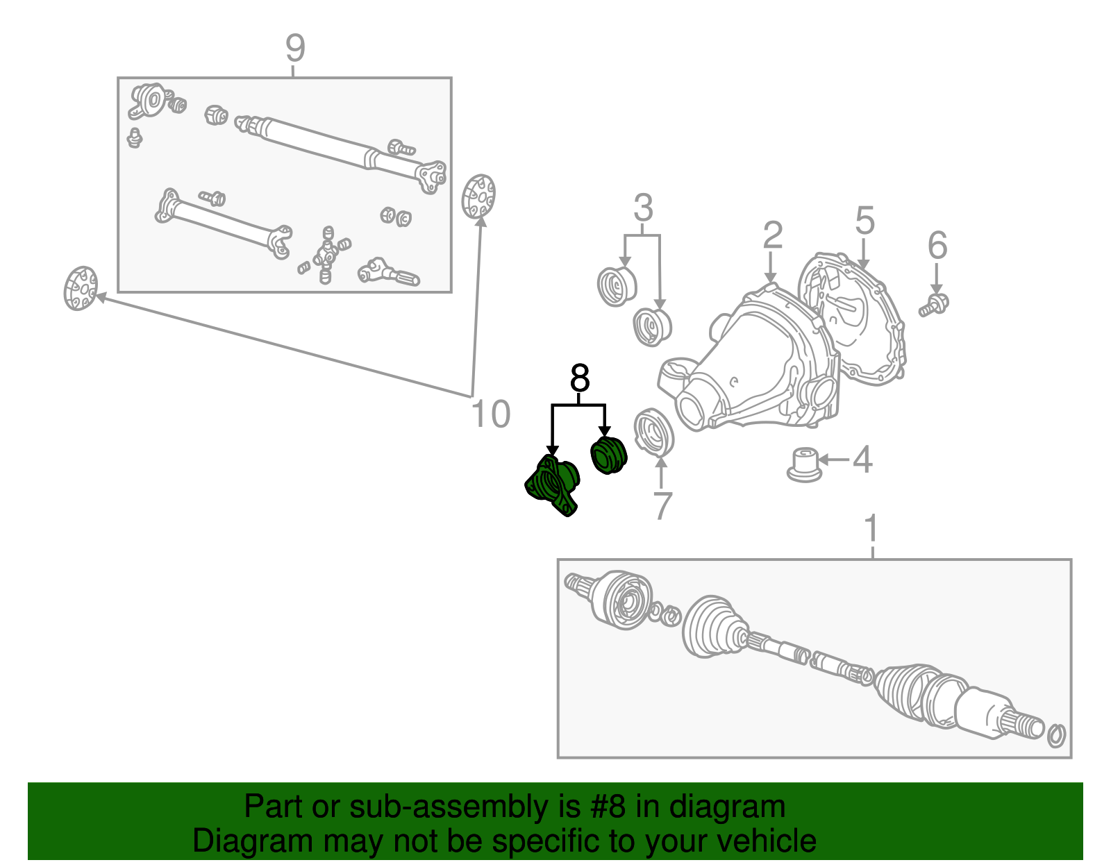 Companion Flange - Ford (XW4Z-4851-AA)