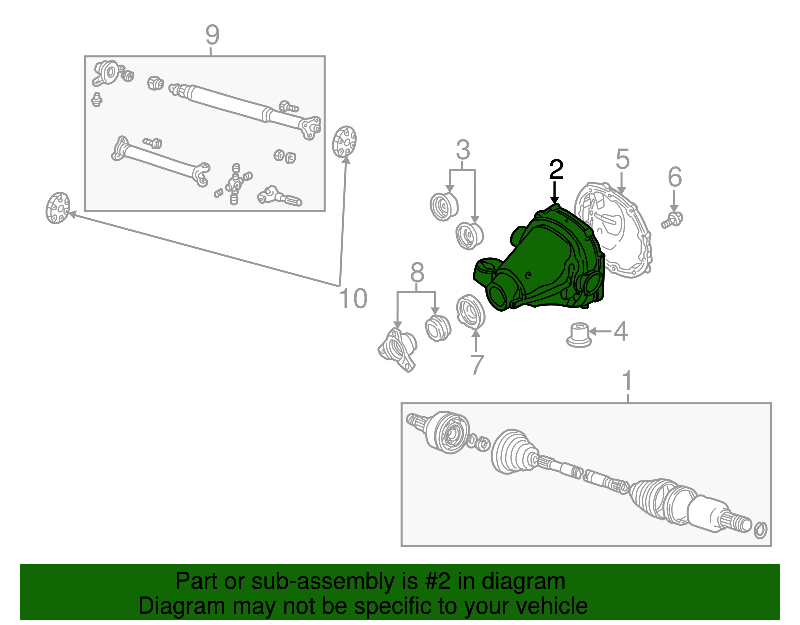 Axle Housing - Ford (XW4Z-4010-CA)