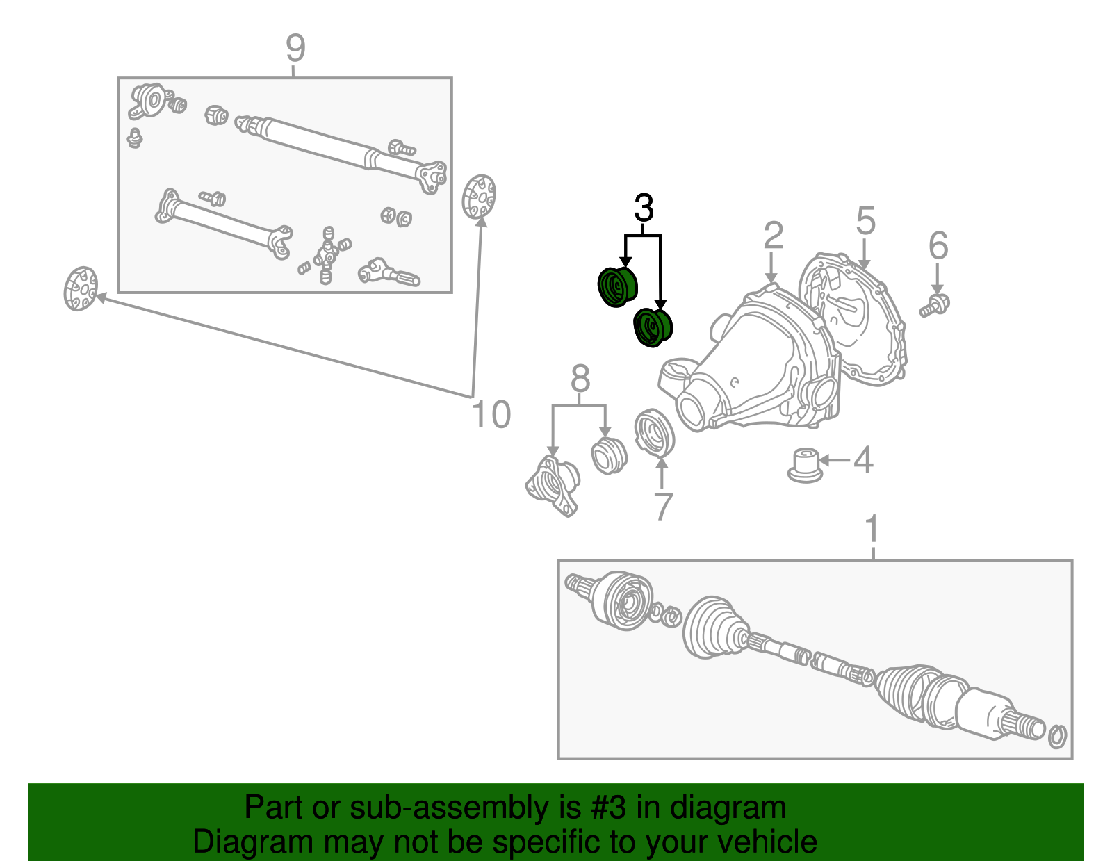 Axle Housing Insulator - Ford (XW4Z-4B425-AA)