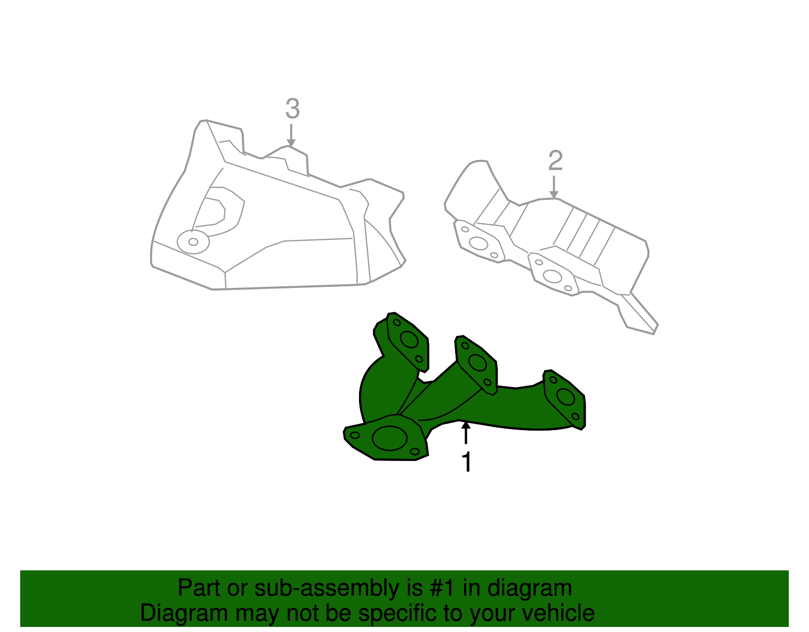Exhaust Manifold - GM (12598528)