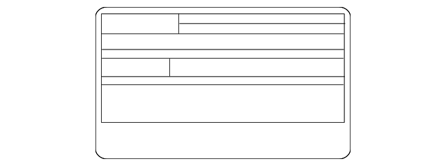 Emission Label - Toyota (11298-31A20)