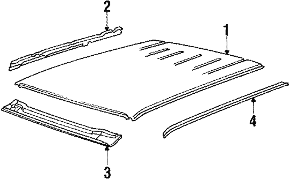 Molding Assembly-Scp Roof Drip                  *Black - GM (20642845)
