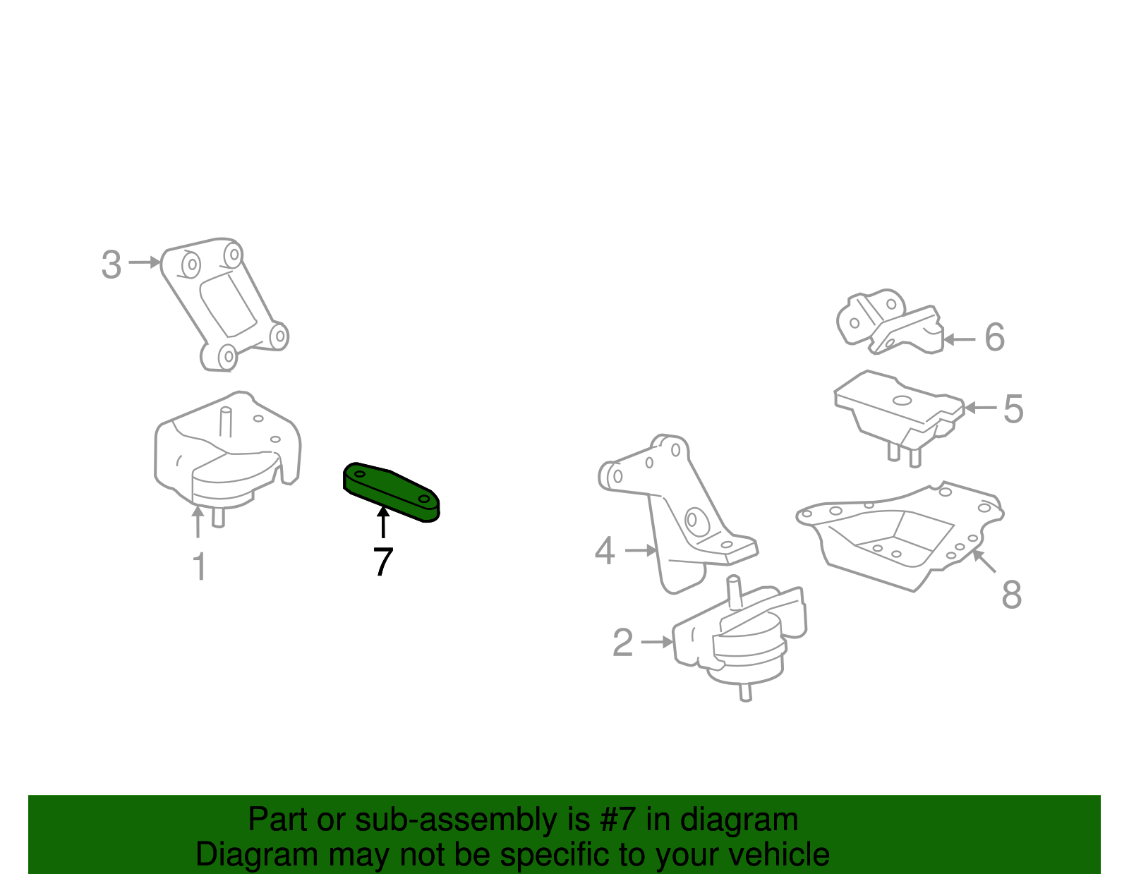Manual Transmission Mount Bracket - GM (10381819)